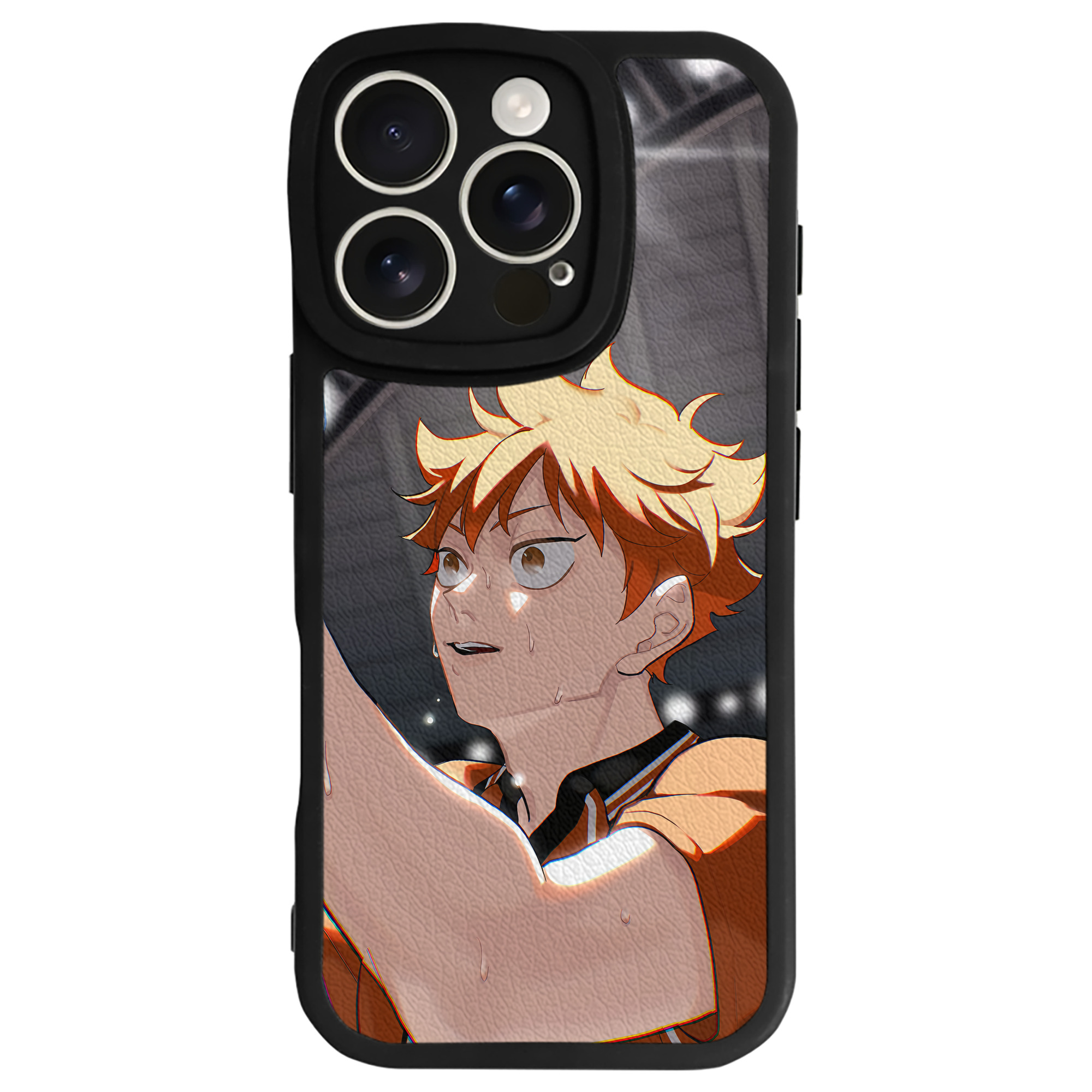 （画像用） ハイキュー!! Haikyu!! 【iPhone 16シリーズ対応】シリコンスマホケース（レザー調） 材質：シリコン